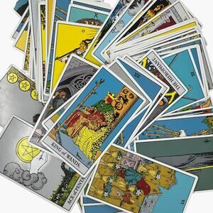 Tarot Card Deck Complete Set with Mandala Back Design